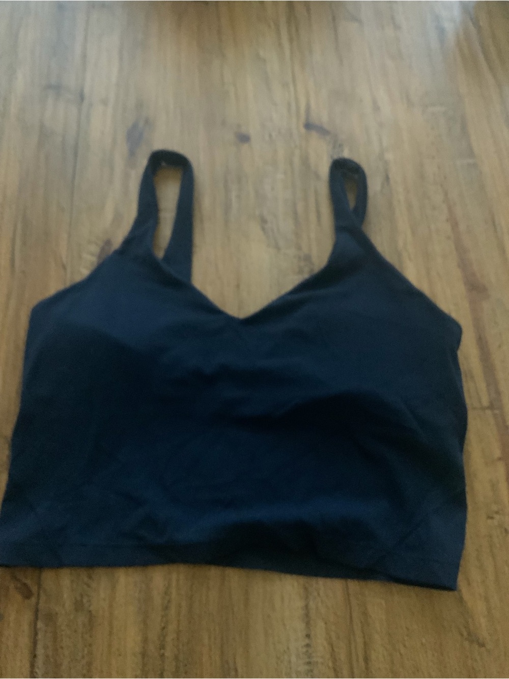 lululemon athletica Black Crop Support Bralette